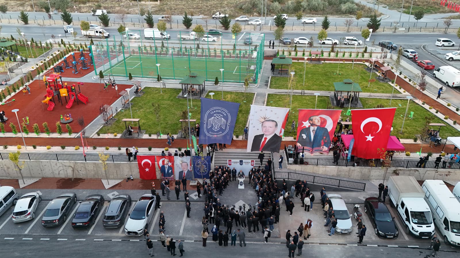 MELİKGAZİ BELEDİYESİ FIRAT YILMAZ ÇAKIROĞLU PARKI AÇILDI