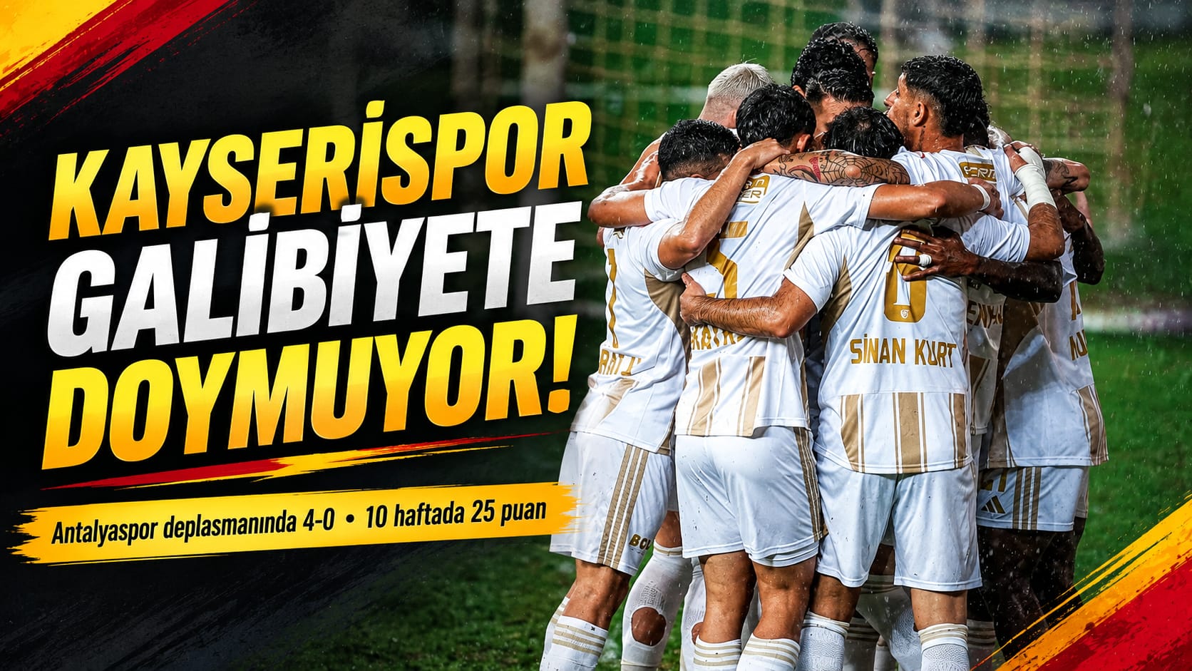 KAYSERİSPOR GALİBİYETE DOYMUYOR!