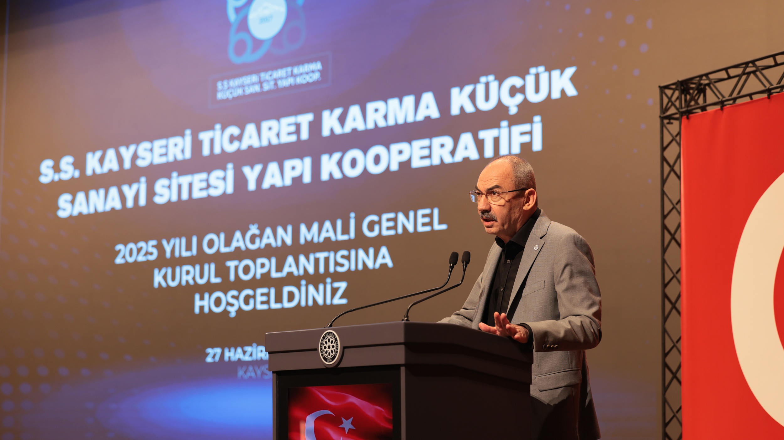 KAYSERİ TİCARET KARMA KÜÇÜK SANAYİ SİTESİ YAPI KOOPERATİFİ OLAĞAN MALİ GENEL KURULU YAPILDI