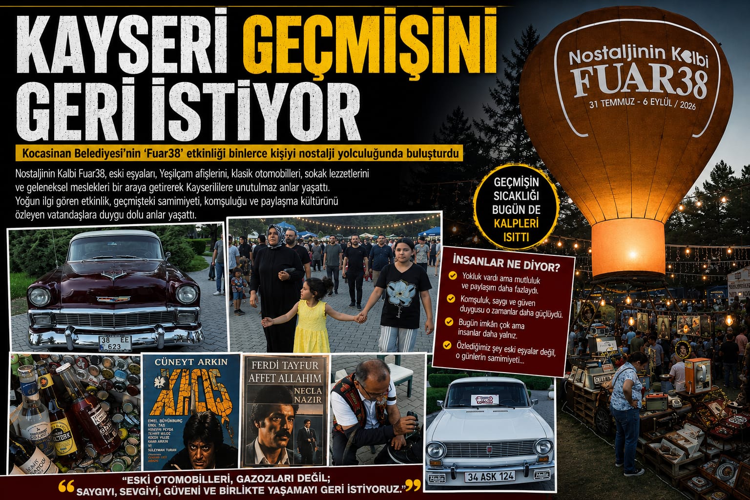 KAYSERİ GEÇMİŞİNİ GERİ İSTİYOR