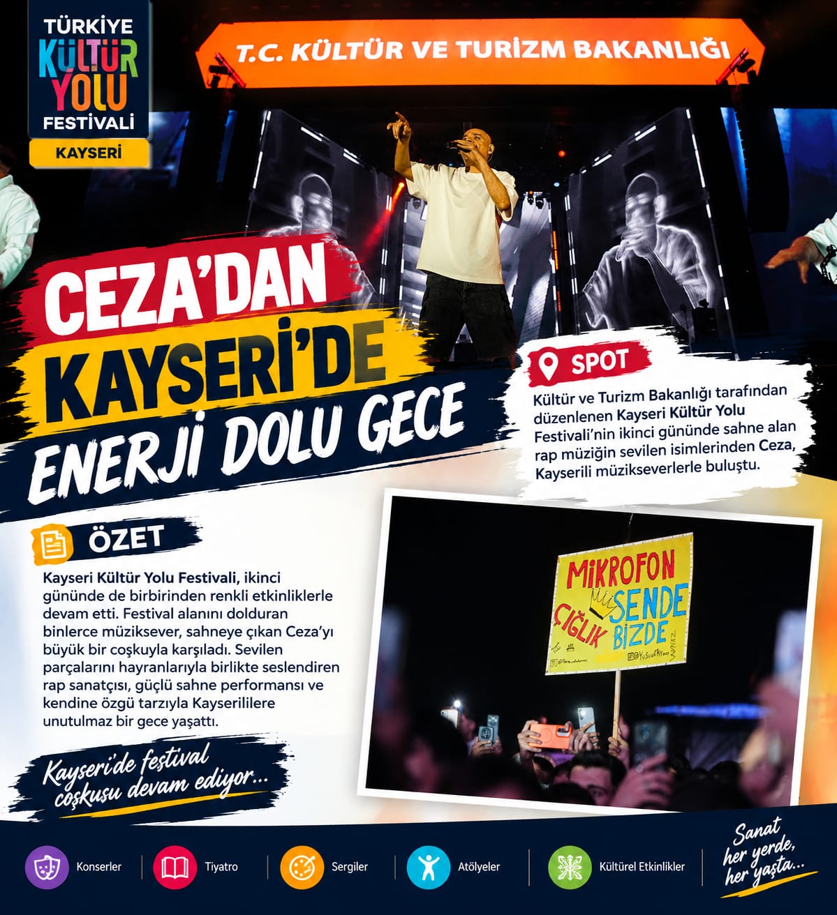 CEZA’DAN KAYSERİ’DE ENERJİ DOLU GECE