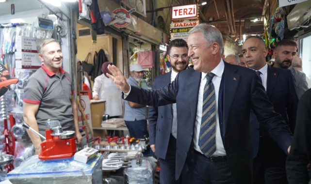 AK PARTİDEN KAPALI ÇARŞI ZİYARETİ