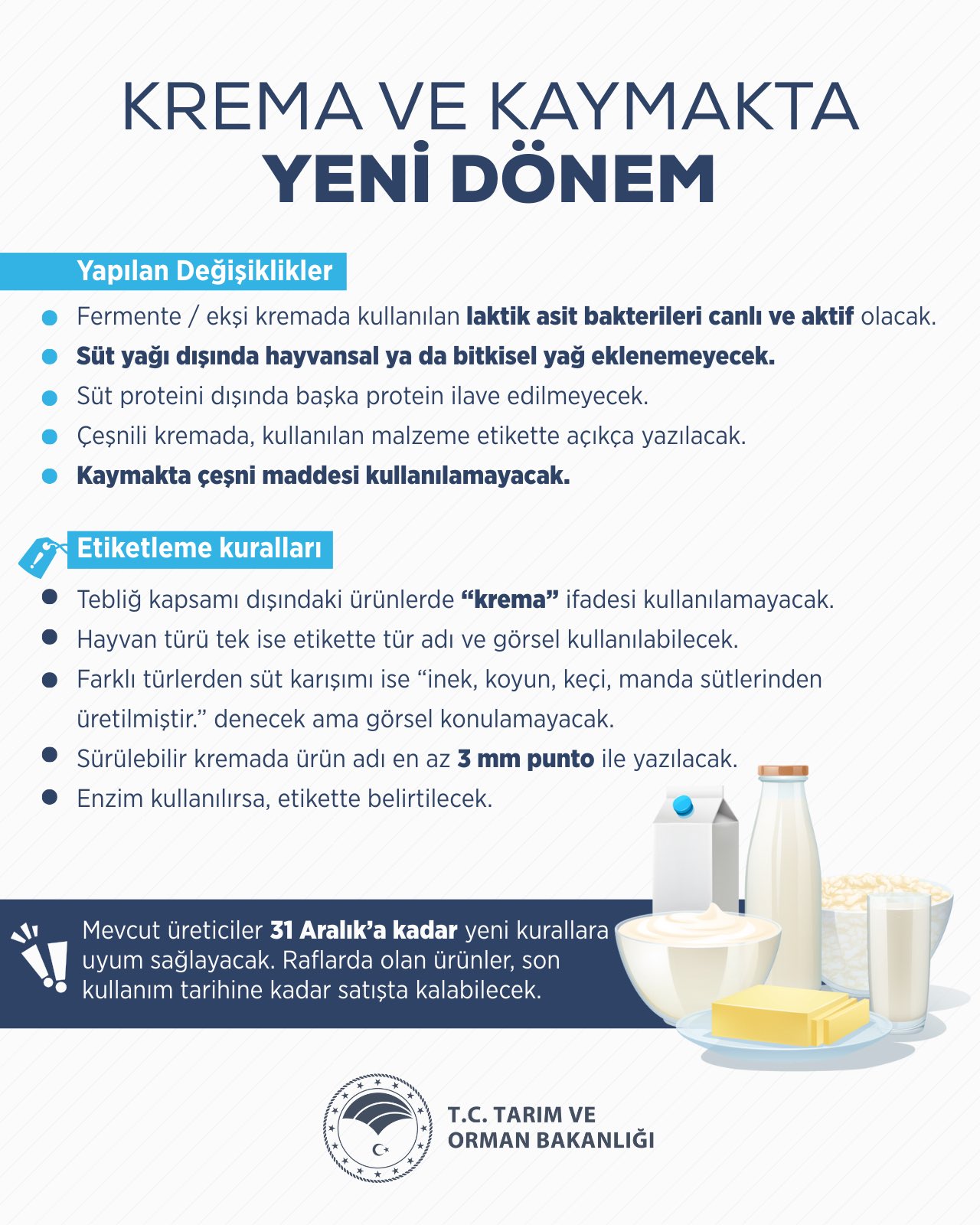 KREMA VE KAYMAKTA YENİ DÖNEM