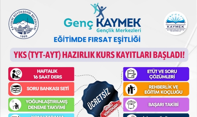 YKS HAZIRLIK KURS KAYITLARI BAŞLIYOR