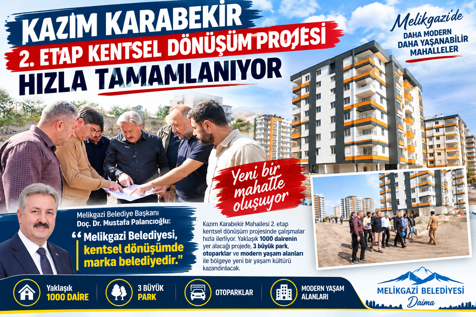 KAZIM KARABEKİR’DE YENİ BİR MAHALLE YÜKSELİYOR: 2. ETAPTA SONA DOĞRU!