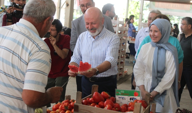 KOCASİNANIN 100DE YÜZ EKOLOJİK PAZARI AÇILDI